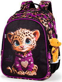 Шкільний рюкзак для дівчинки School Standard з Тигром 38х28х16 см для початкової школи (160-20)